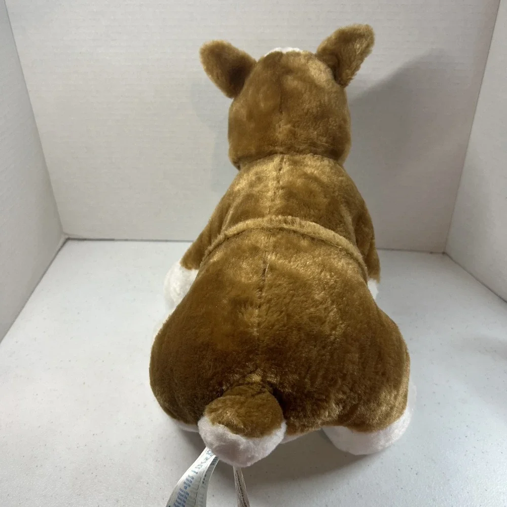 Build A Bear Bulldog Dog White Brown Boxer 14